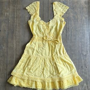 Free People Yellow Sundress